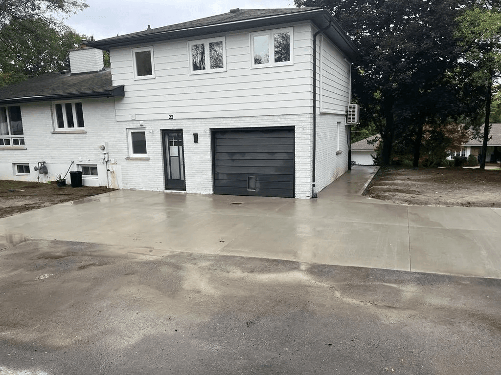 Concrete Driveway Installation example project by Brantford Concrete Forming